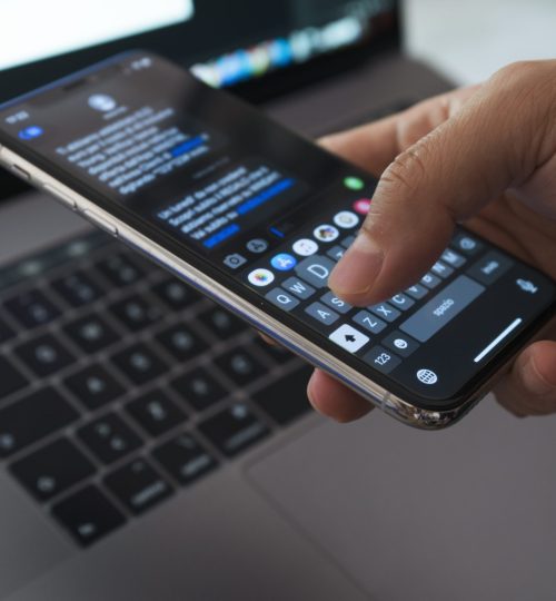 Telephone web message and keyboard